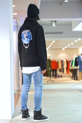 GEO [ World Office Hoodie ] styling !!