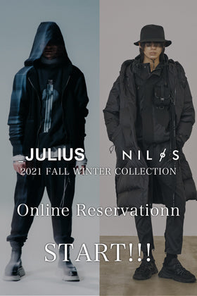 JULIUS & NILøS 21-22FW Collection 6/1(火)より オンライン予約受付開始!!