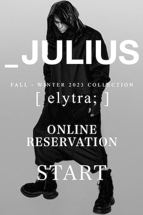 [Reservation Information] We are now accepting online pre-orders for JULIUS 2023-24AW collection.