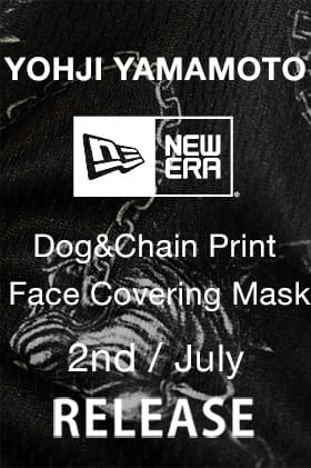Yohji Yamamoto x New Era Dog & Chain Mask will be on sale Friday, July 2nd!