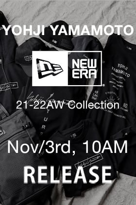 Yohji Yamamoto x New Era releasing from 10 AM on November 3rd