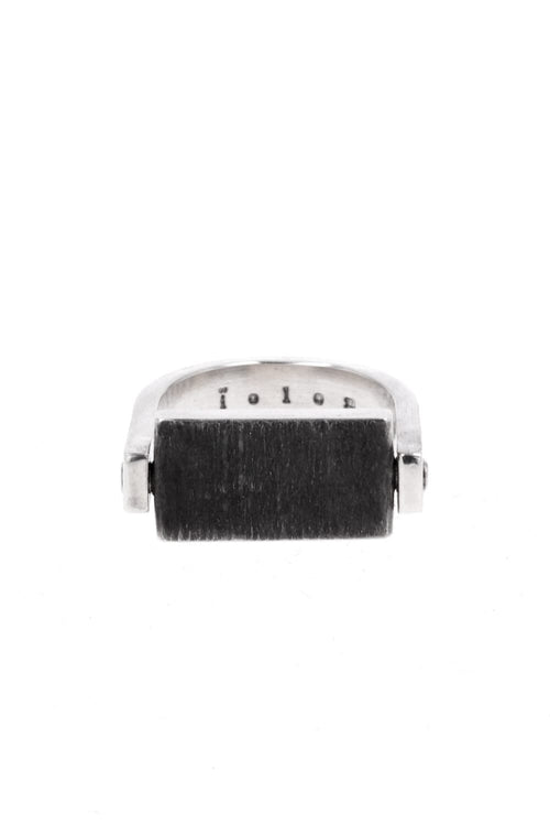 diverse Square Texture ring Diamond cut & Plain  - io-01-202 - iolom