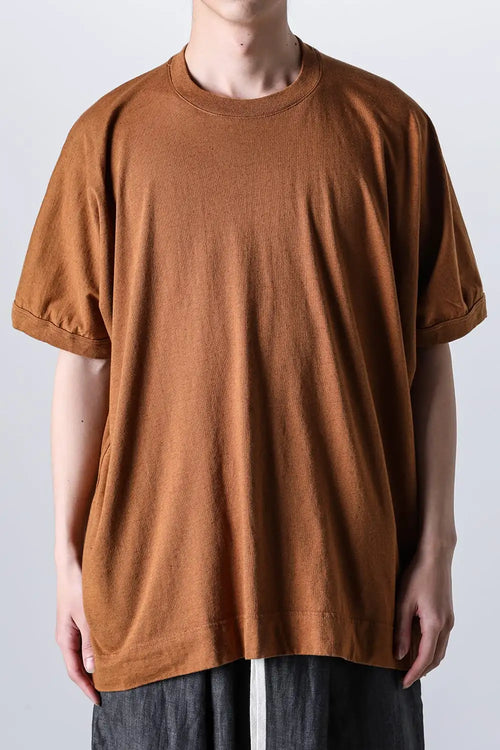 BASIC TEE Cotton Hemp Jersey COPPER BROWN - O PROJECT