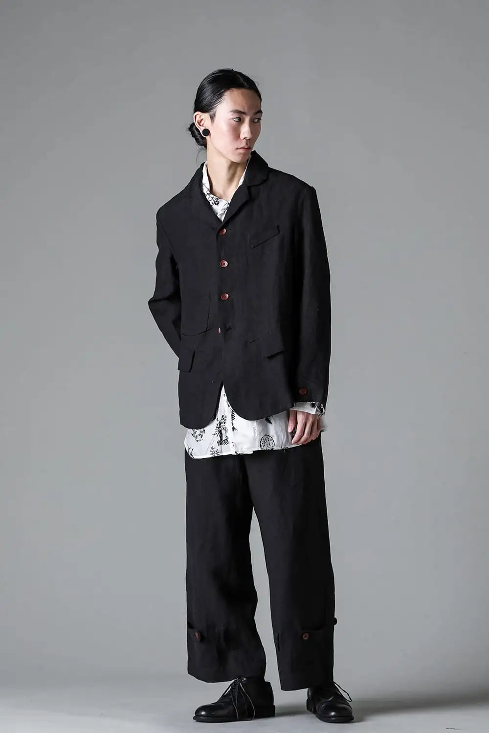 PTS24M07-1 | Hem-Adjustable Trousers | Peng Tai | Online Store 
