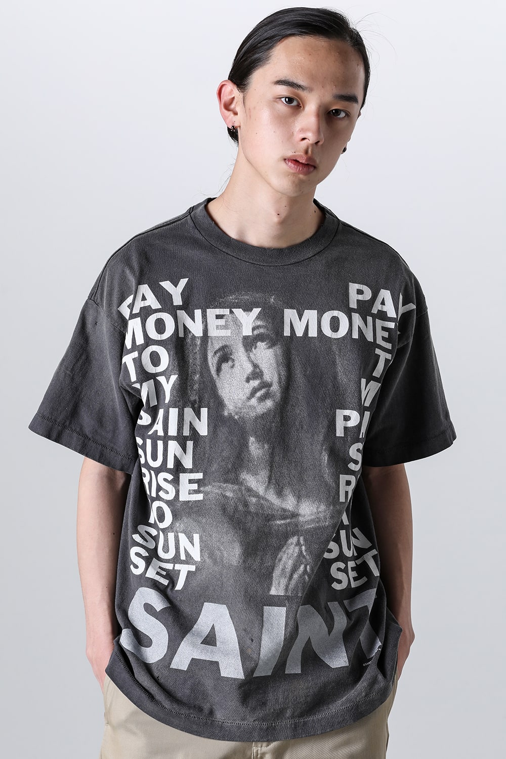 Pay money To my Pain × SAINT Mxxxxxx SR TO SS Short sleeve T-shirt