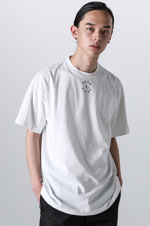 BORN X RAISED × SAINT Mxxxxxx BORN SAINT Short sleeve T-shirt White - SAINT Mxxxxxx