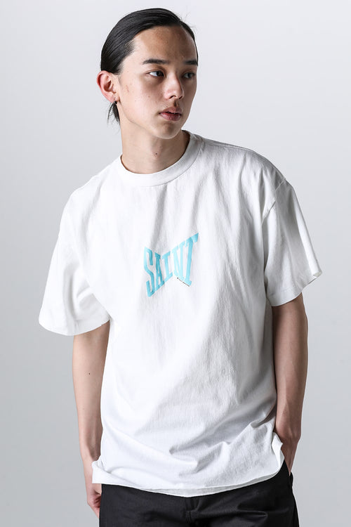 RIBON SAINT ショートスリーブTシャツ ホワイト × ブルー - SAINT Mxxxxxx - セント マイケル