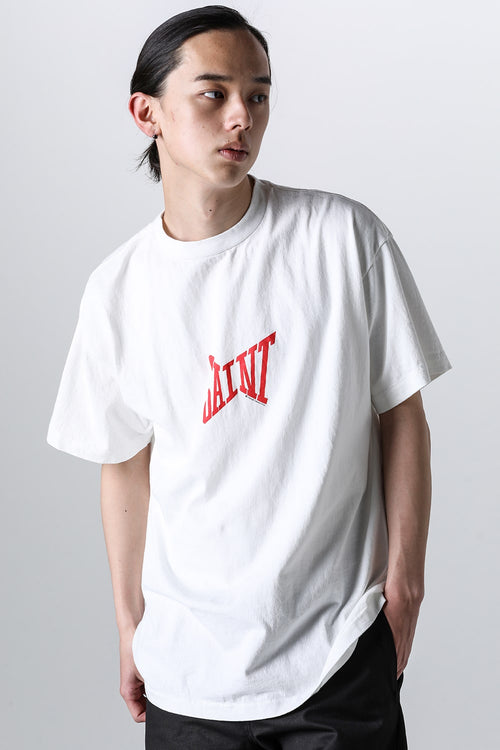 RIBON SAINT Short sleeve T-shirt White × Red - SAINT Mxxxxxx