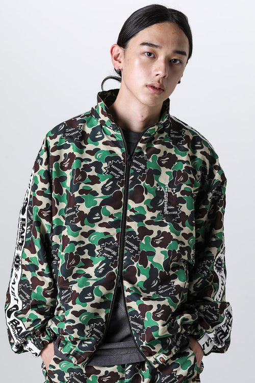 A BATHING APE® × SAINT Mxxxxxx STAPE Track Jacket - SAINT Mxxxxxx