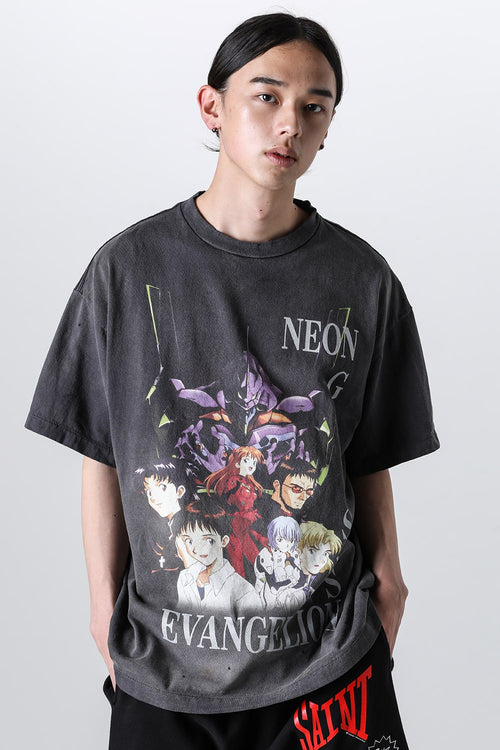 EVANGELION × SAINT Mxxxxxx NEON Short sleeve T-shirt - SAINT Mxxxxxx