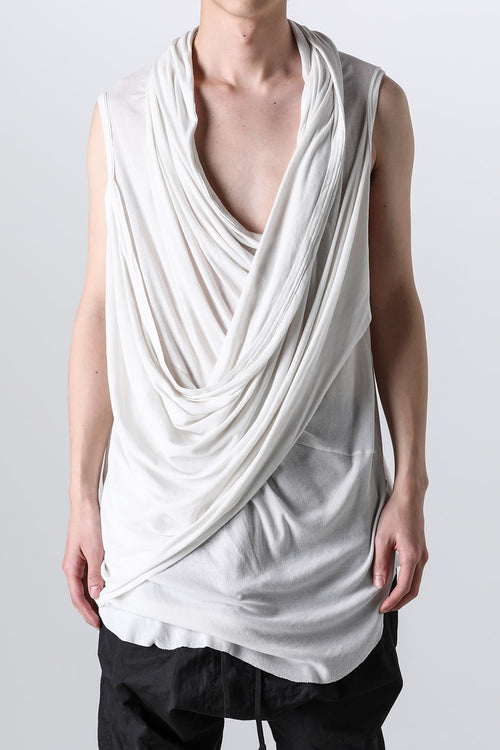 Cotton Rib Sleeveless Drape Cut & Sewn - JULIUS