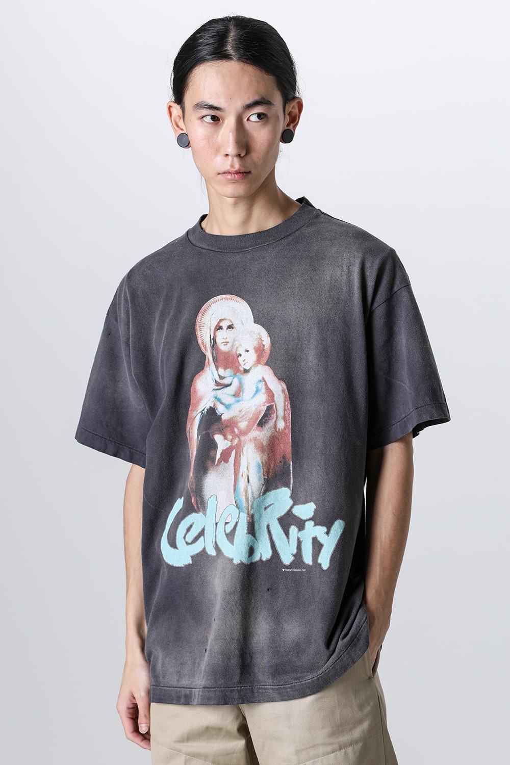 SHERMER ACADEMY × SAINT Mxxxxxx CELEBRITY Short sleeve T-shirt