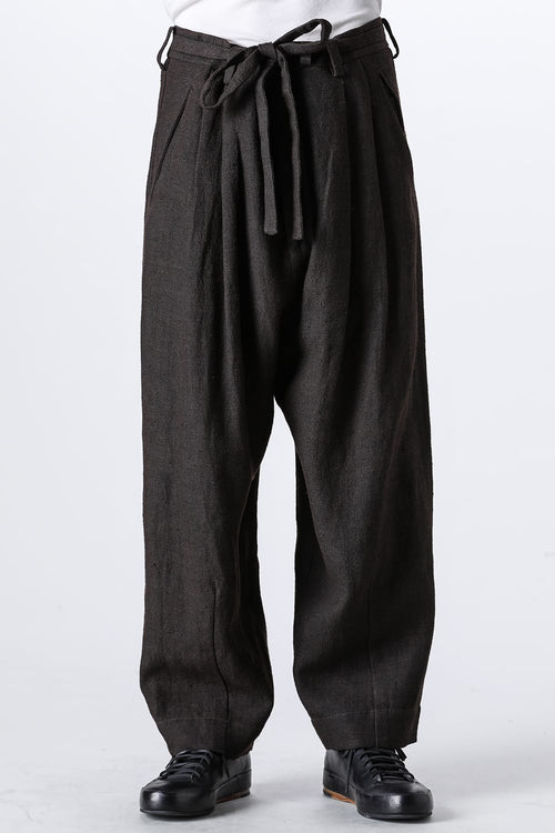 Front Pleats Half Drawstring Trousers - ZIGGY CHEN