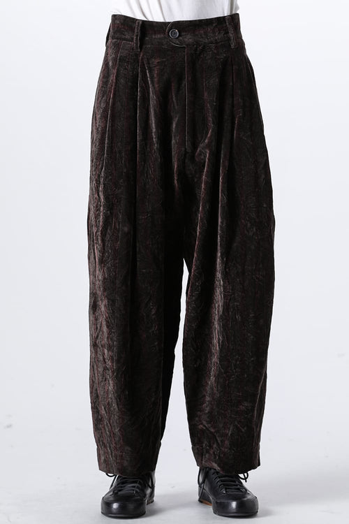 Pleated Drop Crotch Trousers - ZIGGY CHEN