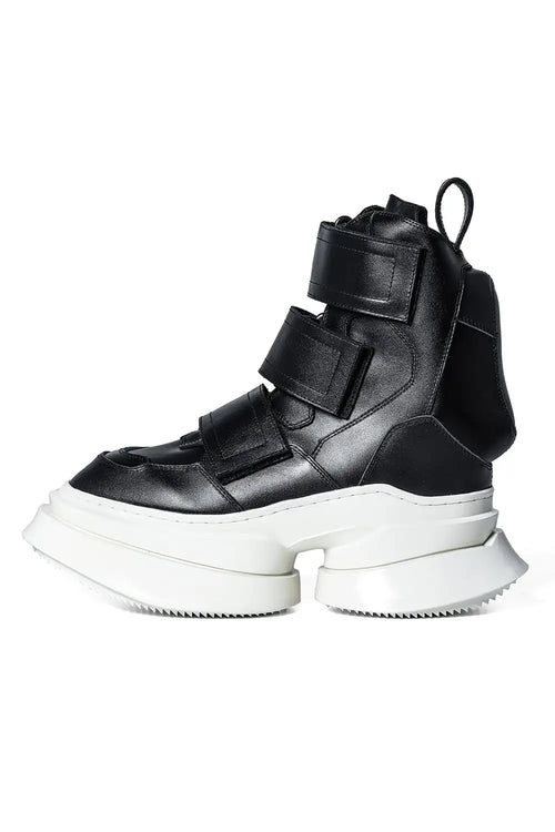 Cow Leather Velcro Shell Boots - JULIUS