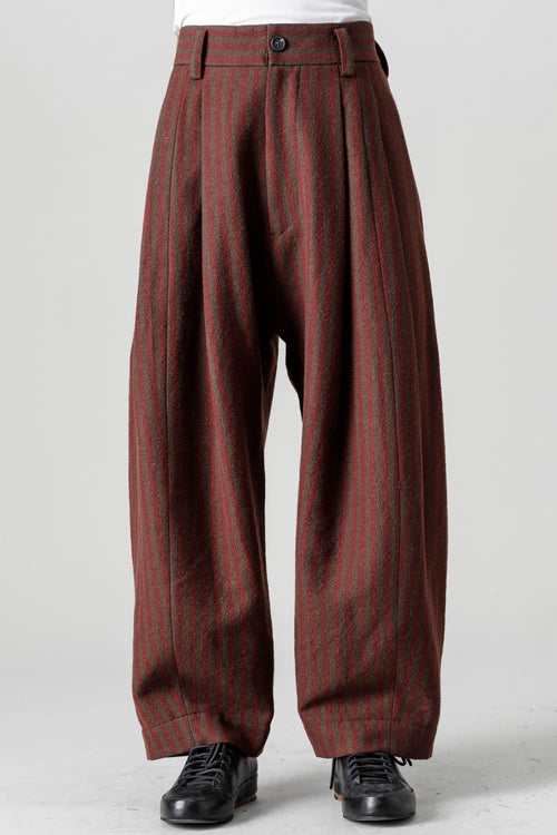 Front Pleats Dropped Crotch Trousers - ZIGGY CHEN