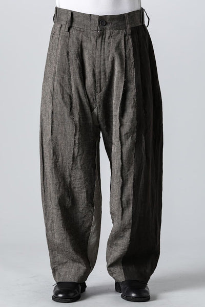 Multi-Fabric Paneled Trousers - ZIGGY CHEN