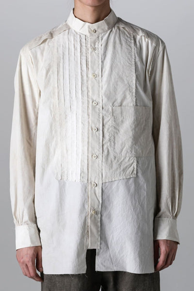 Mandarin Collar Hybrid Dress Shirt - ZIGGY CHEN