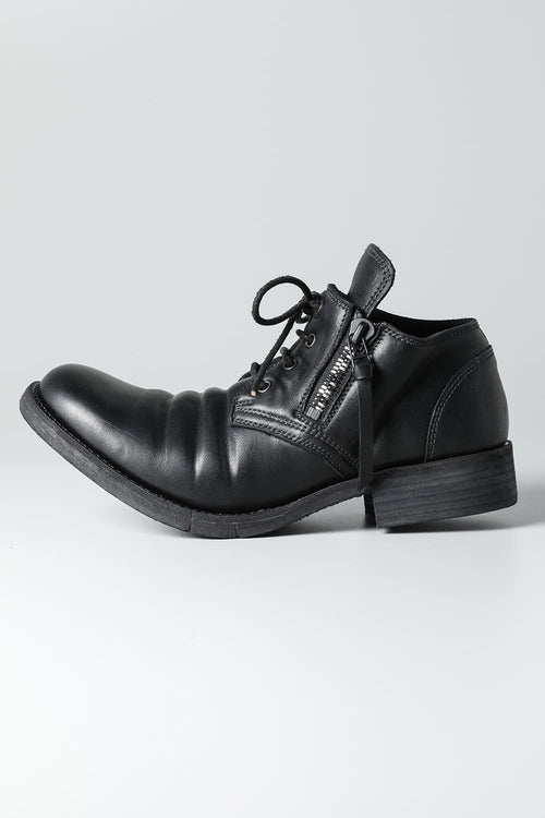 Horse Leathe Derbyy Shoes Black - D.HYGEN