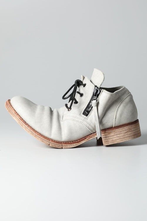 Horse Leathe Derbyy Shoes Dusty White - D.HYGEN