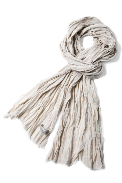 Stole linen gauze beige - NOUSAN