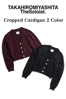 TAKAHIROMIYASHITATheSoloist. 2023-24AW Cropped cardigan, two-color styling