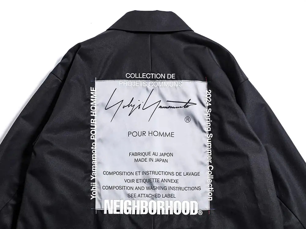 Yohji Yamamoto(ヨウジヤマモト) - NEIGHBORHOOD(ネイバーフッド) 24SS - HS-C90-047 - NEIGHBORHOOD × Yohji Yamamoto コート 3-003