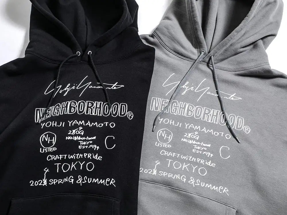 Yohji Yamamoto(ヨウジヤマモト) - NEIGHBORHOOD(ネイバーフッド) 24SS - HS-T83-288 - NEIGHBORHOOD × Yohji Yamamoto プリントフーディー 4-002