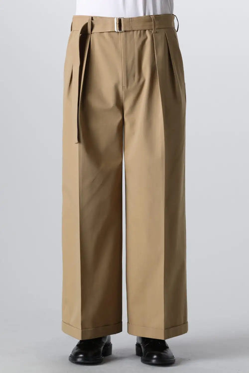 Belted Buggy Trousers  Camel - IRENISA