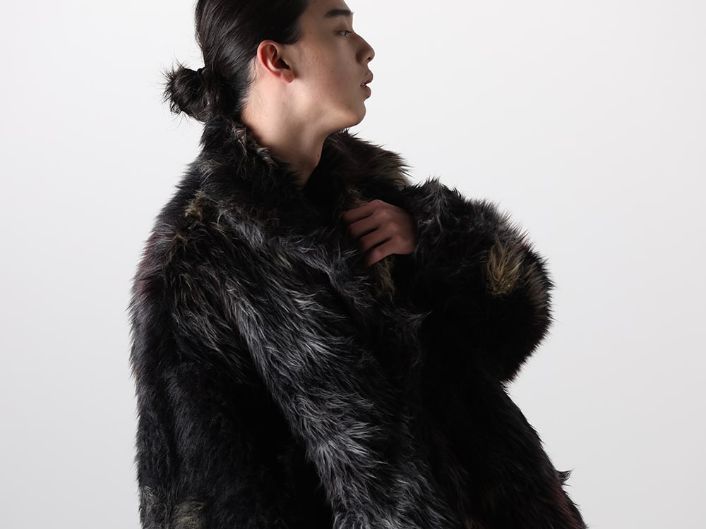 JULIUS 2023-24AW - The second batch of items from the JULIUS 2024PS Collection has been delivered! Available now both at the store and online! - 847COM1-F(Modacrylic Jacquard Fur Coat) - 1-008