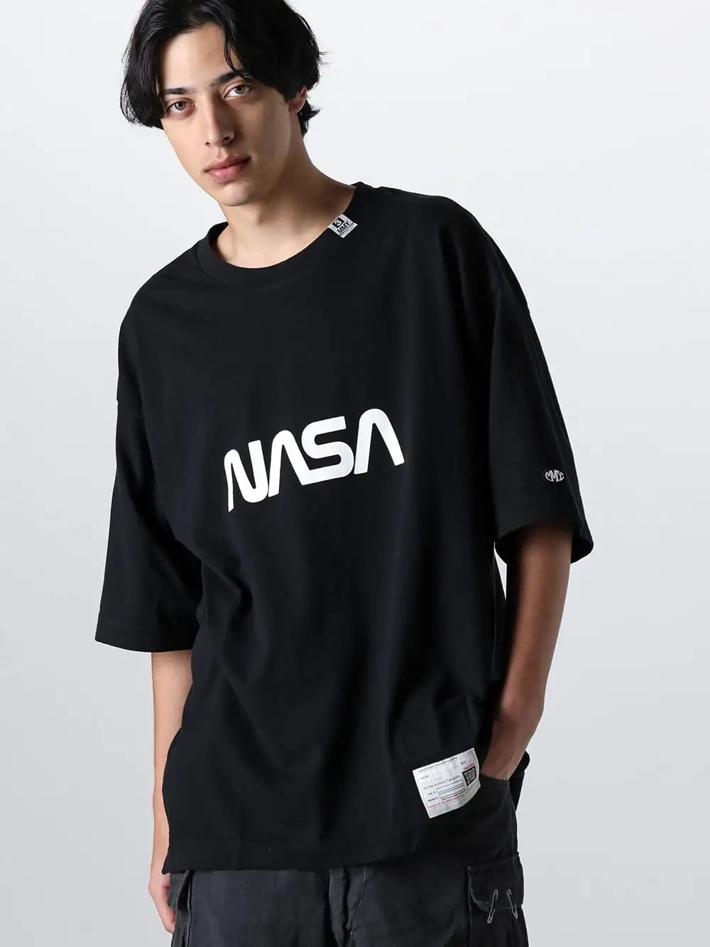 Maison Maison MIHARA YASUHIRO 24SS - A12TS662 - NASA Printed Tee 4-001