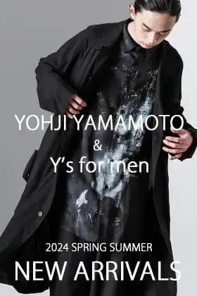 [Arrival Information] B-delivery pieces from Yohji Yamamoto and Y's for men's 2024SS collection are now in stock!