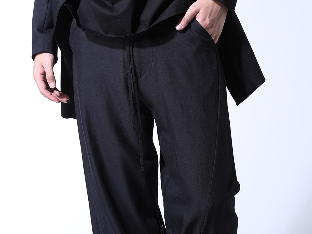 JULIUS 2024PS - Original brand design throughout - 847PAM9-M(Rayon / Silk / Cotton Cloth Wide Easy Pants) - 3-004