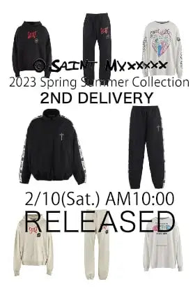 [Release Notice] SAINT Mxxxxxx 2024SS Collection 2nd Drop releasing 10th Feb, Sat at 10am JPT!