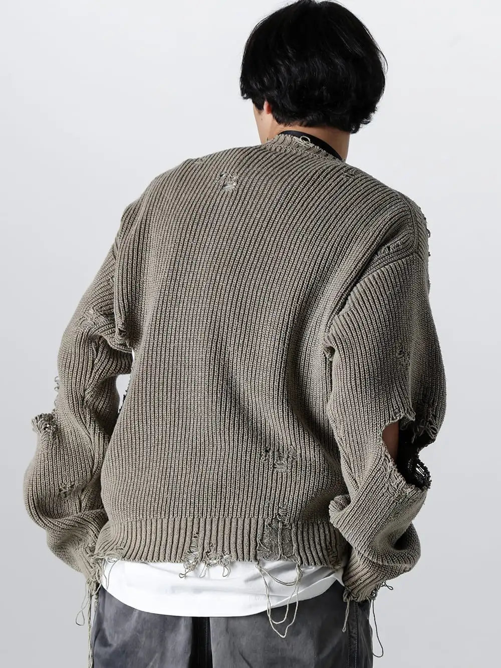 Maison MIHARA YASUHIRO 24SS J12SW502 - Bleached Knit Pullover 1-004