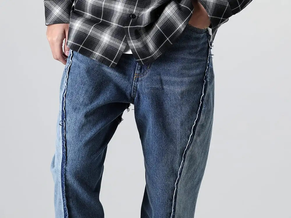 1691 24SS - 16102-indigo_CD　TWISTED 3D SAROUEL col：IND_CD STYLING！ - 16102-Indigo_CD - Twisted 3D Sarouel Denim Indigo CD 3-005