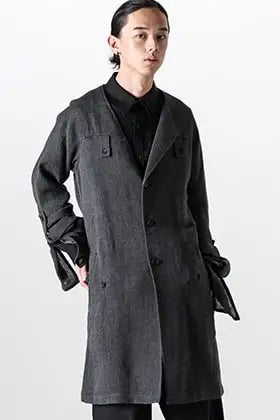 Yohji Yamamoto 2024SS Asymmetrical Jacket Styling