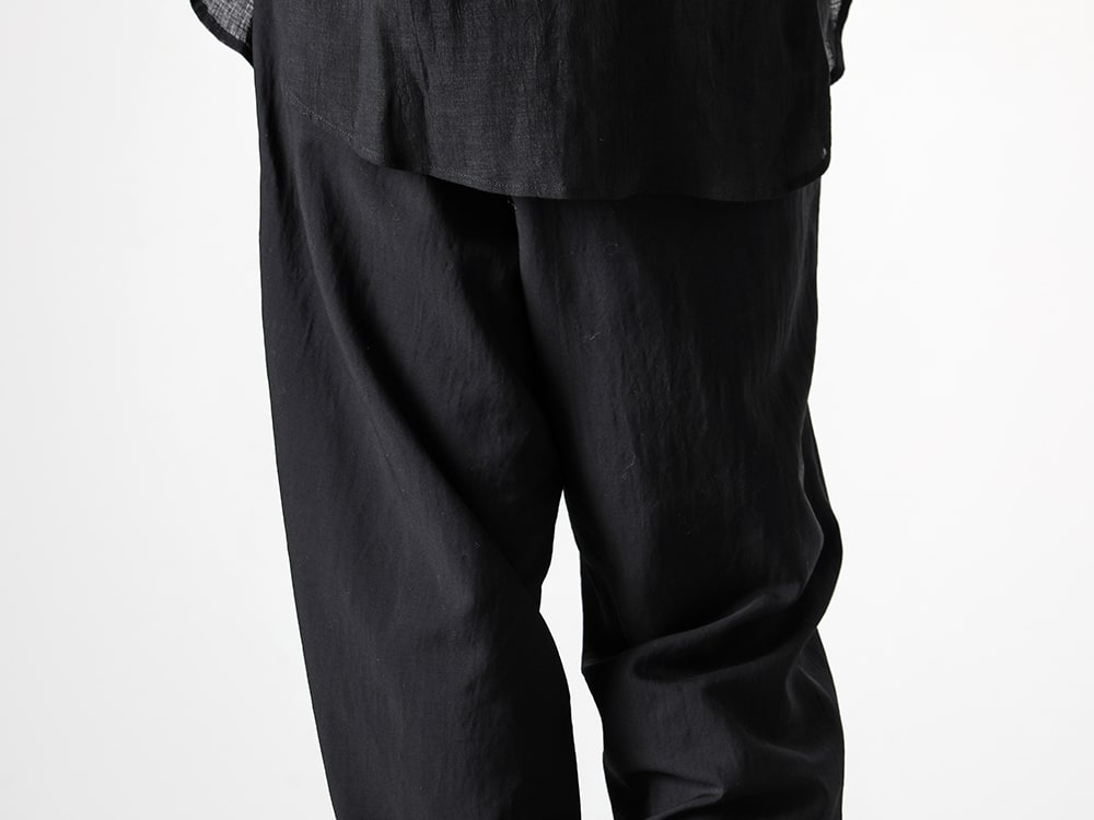 Yohji Yamamoto 2024SS - A highly versatile and spring/summer-like piece - HS-P35-102(Side Tuck Pants) - 3-005