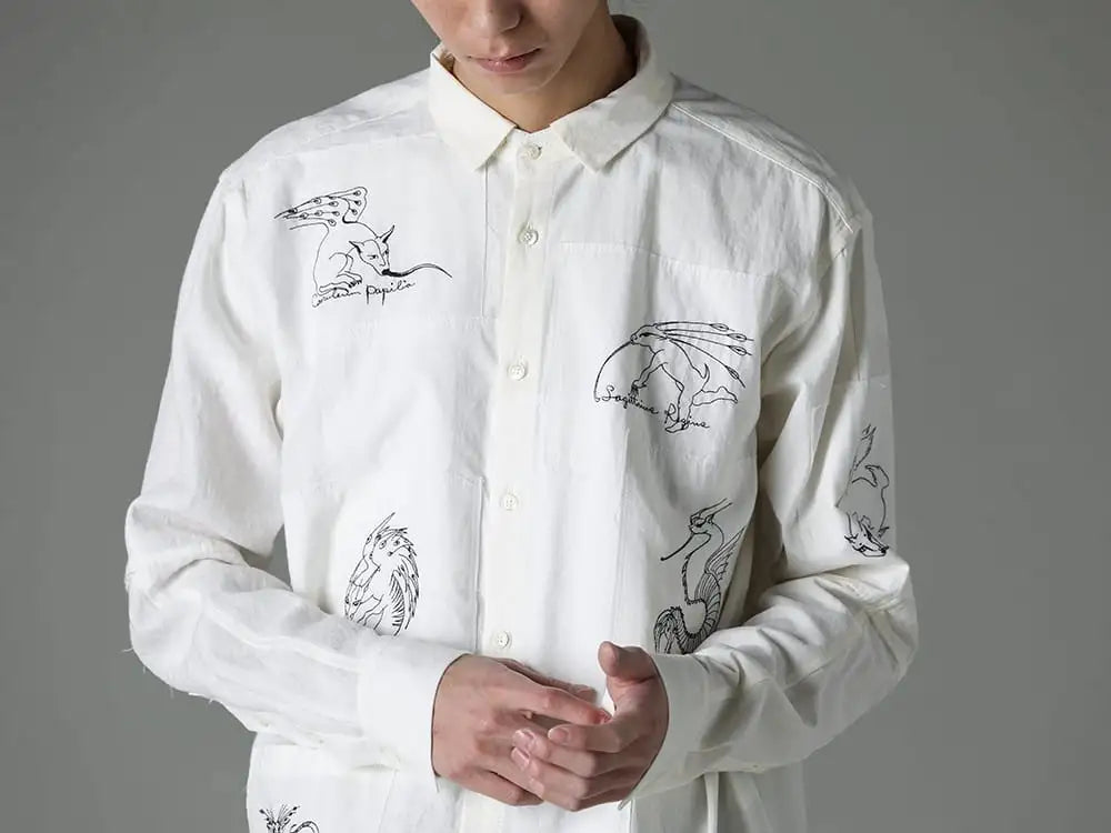 DUELLUM  24SS - DUE-V-064-SHT - BEASTS EMBROIDERED SHIRT 3-003