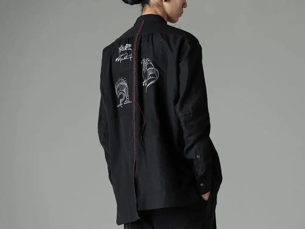 DUELLUM  24SS - DUE-V-064-SHT - BEASTS EMBROIDERED SHIRT 3-006