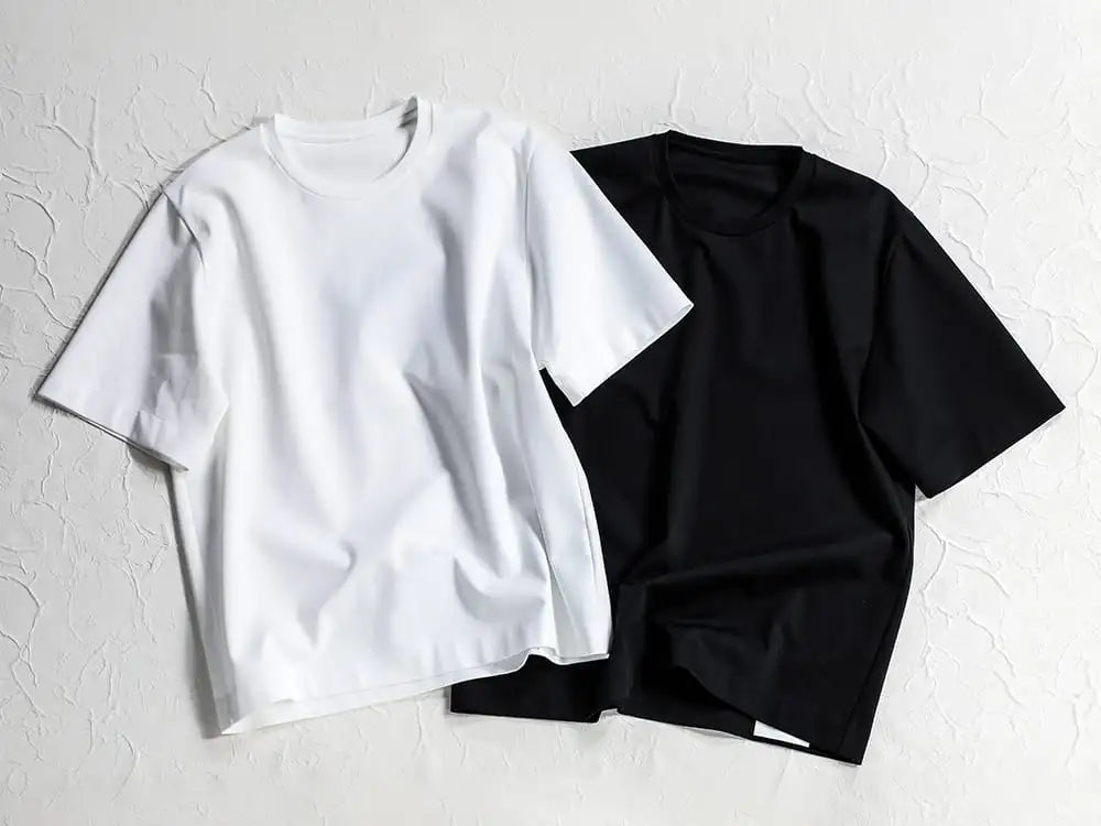 IRENISA 24SS - Coordinates with short sleeve T-shirt Slash Pocket Short Sleeve Shirt - IH-24SS-T006-AG-White-White-cord - short sleeve T-shirt White × White cord - IH-24SS-T006-AG-Black-Black-cord - short sleeve T-shirt Black × Black cord 1-001