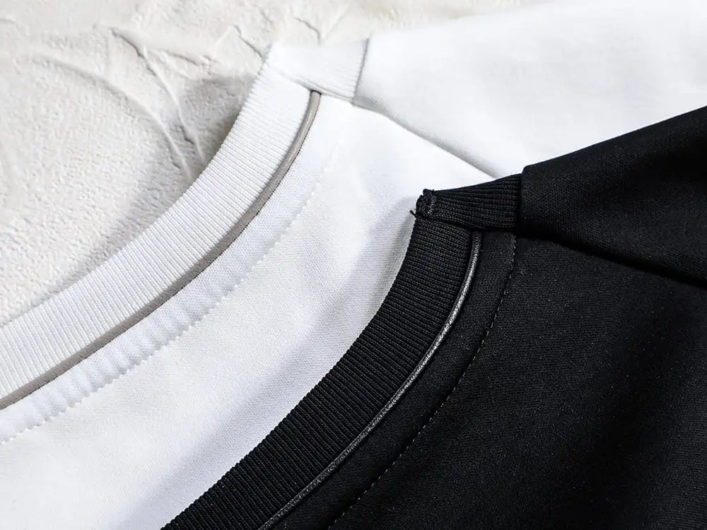 IRENISA 24SS - Slash Pocket Short Sleeve Shirt - IH-24SS-T006-AG-White-White-cord - short sleeve T-shirt White × White cord - IH-24SS-T006-AG-Black-Black-cord - short sleeve T-shirt Black × Black cord 1-005