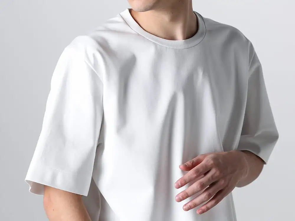 IRENISA 24SS - white - IH-24SS-T006-AG-White-White-cord - short sleeve T-shirt White × White cord 2-004