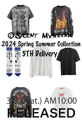 [销售预告] SAINT Mxxxxxx 2024SS系列5th Drop 3/23 (周六) 上午10点 （日本时间）开始销售!