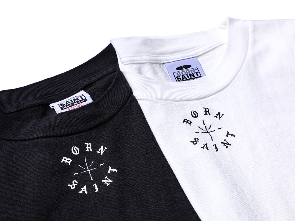 SAINT MICHAEL 2024SS  - The 5th release of items from the SAINT Mxxxxxx 2024SS Collection is now available! Released now, both in-store and online! - SM-YS8-0000-C08(BORN X RAISED × SAINT Mxxxxxx BORN SAINT Long sleeve T-shirt Black) SM-YS8-0000-C09(BORN X RAISED × SAINT Mxxxxxx BORN SAINT Long sleeve T-shirt White) SM-YS8-0000-C06(BORN X RAISED × SAINT Mxxxxxx BORN SAINT Short sleeve T-shirt Black) BORN X RAISED × SAINT Mxxxxxx BORN SAINT Short sleeve T-shirt White) - 1-013