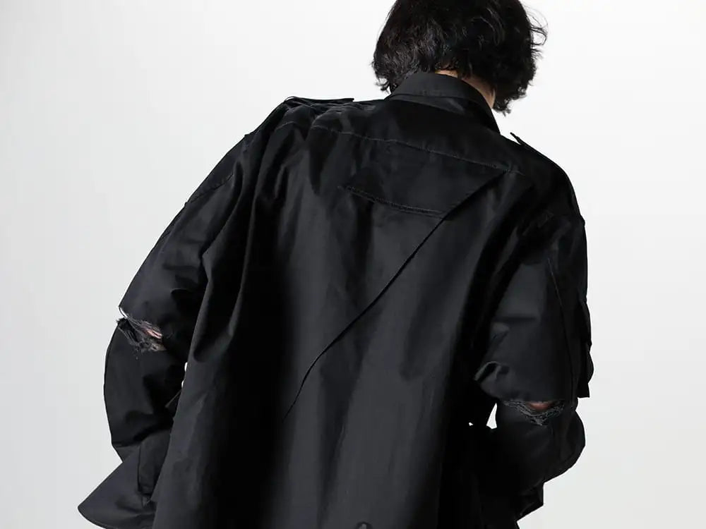 TAKAHIROMIYASHITATheSoloist 24SS  - A Jacket with Meticulous Attention to Detail - ss.0003aSS24 - back gusset sleeve photographer shirt.(clash) 2-005