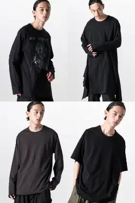 YOHJI YAMAMOTO 2024SS T-shirt Collection 5 Types