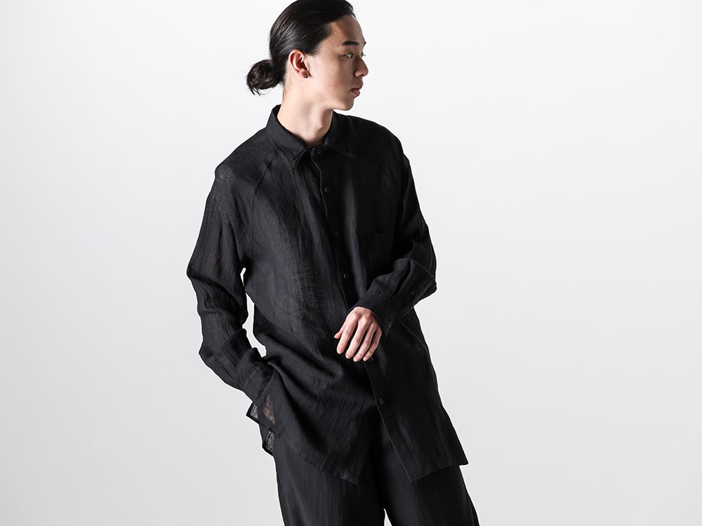 Yohji Yamamoto 2024SS - Seasonal dry touch shirt - HS-B36-305(False Collar Blouse) - 4-001