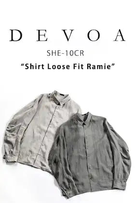 [Item introduction] Introducing DEVOA 24 SS Shirt Loose Fit Ramie