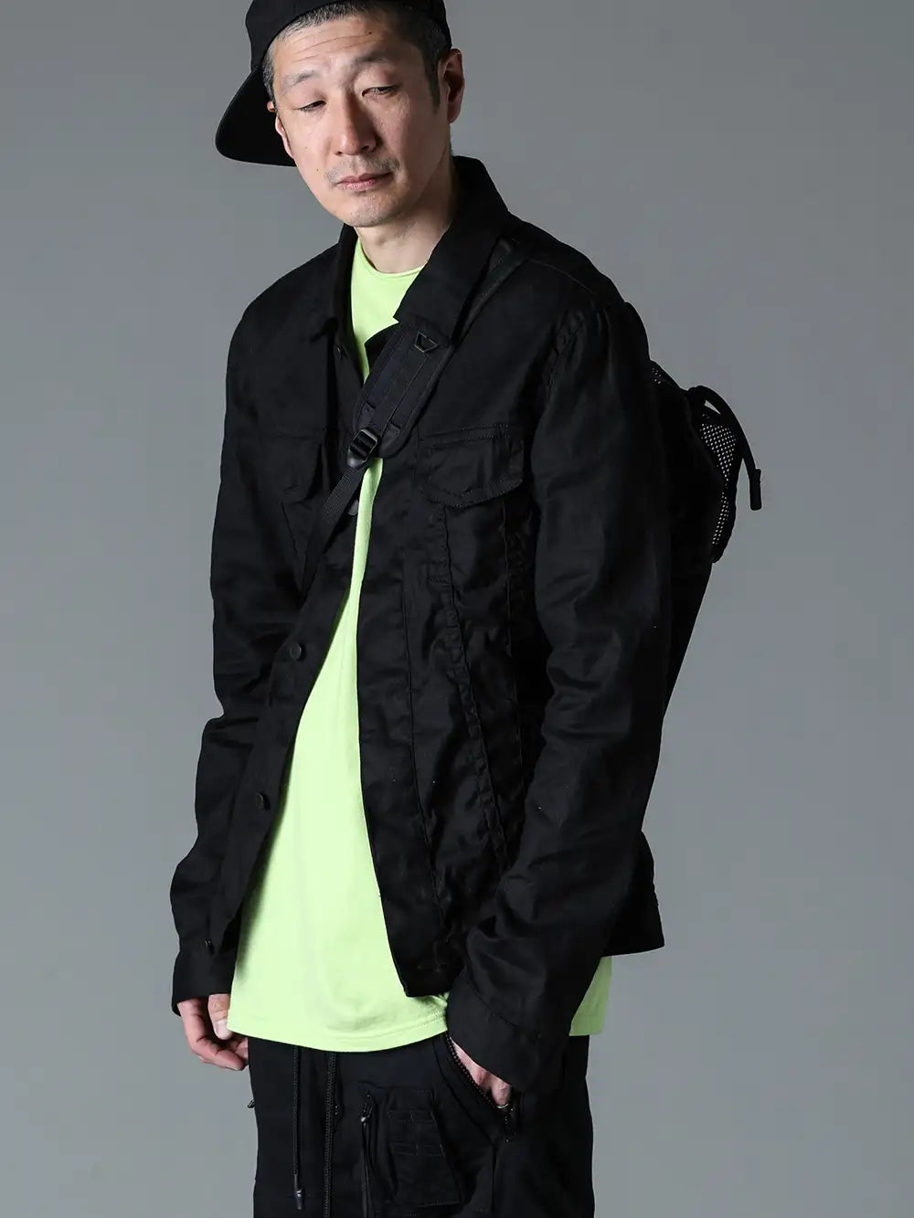 RIPVANWINKLE 24SS  - Jacket with no unnecessary elements - RW-628 (G-Jumper) - RW-631-Lime (Dolman-T Lime) 2 2-001